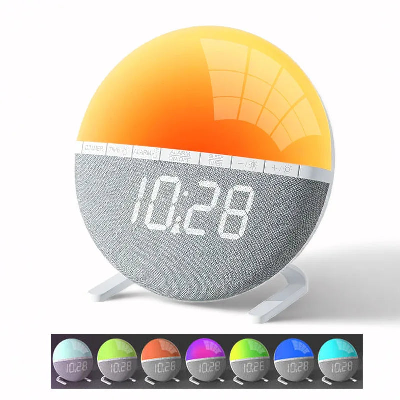 Sunrise Alarm Clock Colors - Natural Sounds, Mood Light