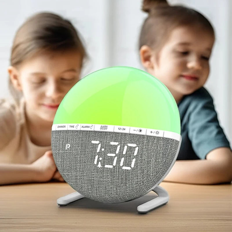 Sunrise Alarm Clock Colors - Natural Sounds, Mood Light