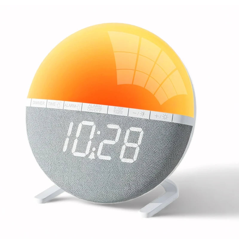 Sunrise Alarm Clock Colors - Natural Sounds, Mood Light