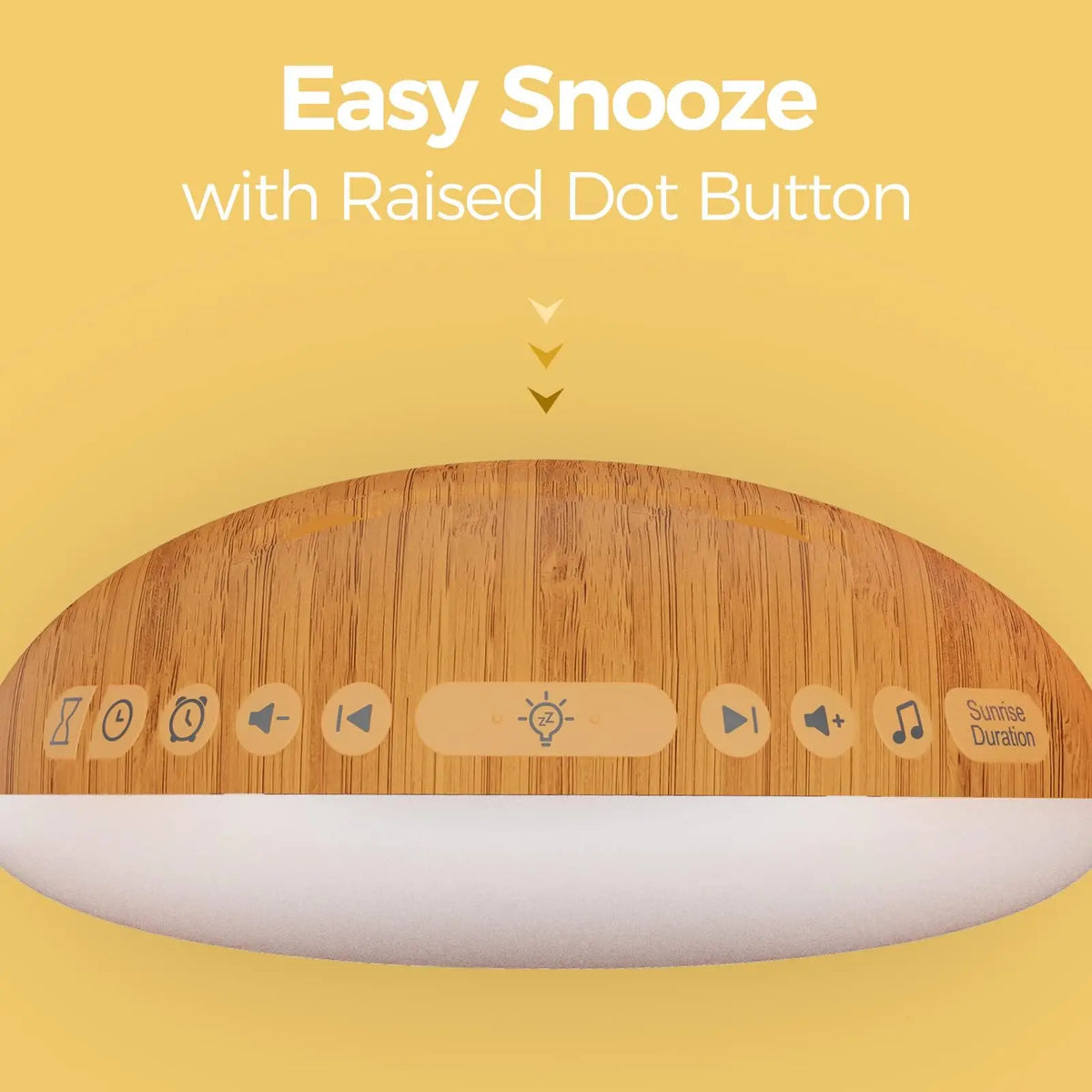 Sunrise Alarm Clock Wood Grain - Sound Machine, Dimmable