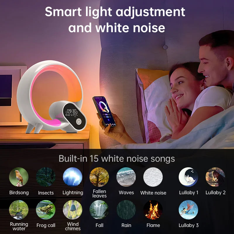 White Sunrise Lamp Clock - Morning Simulation