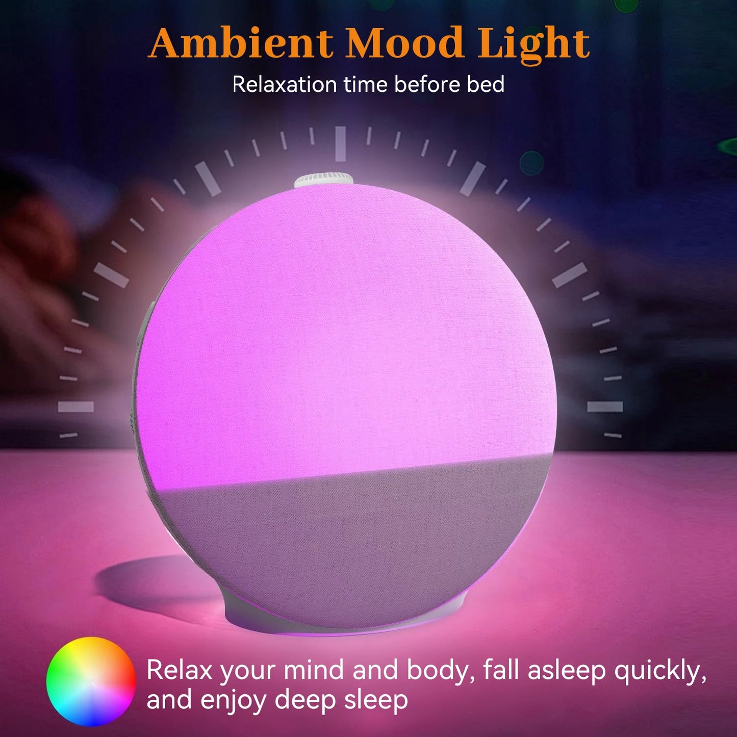 Sunrise alarm clock 30 sleep sounds - LED display
