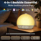 Sunrise alarm clock lifestyle - bedroom setup with white noise sounds