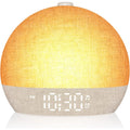 Sunrise alarm clock with dimmable RGB light - front view